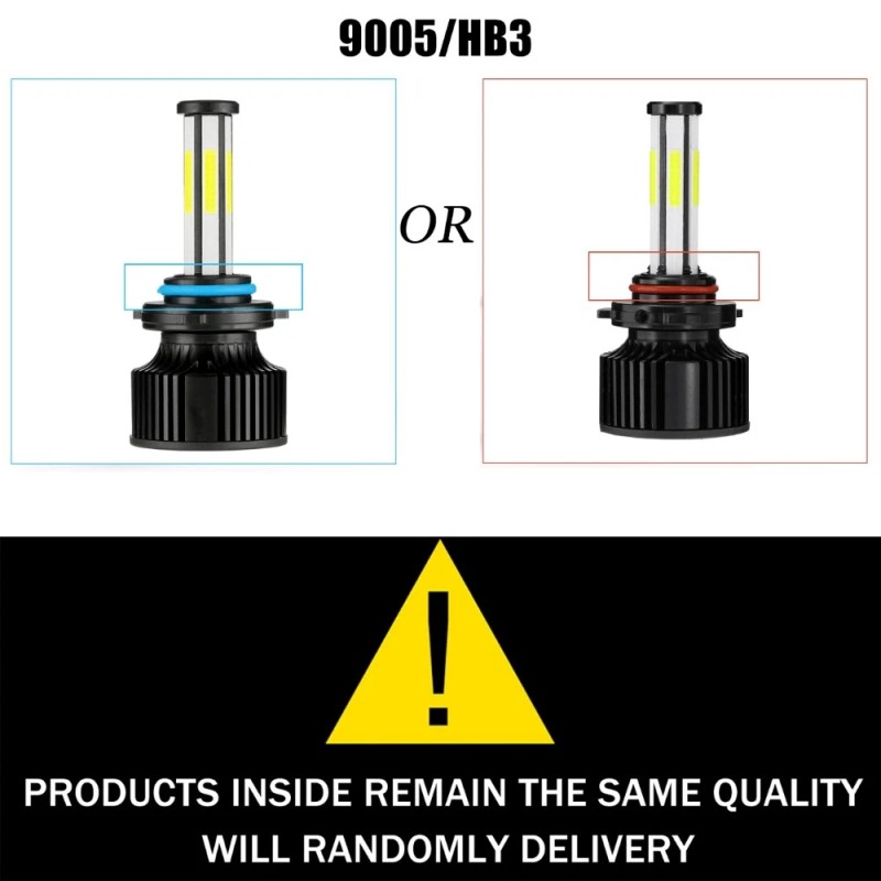 IRONWALLS 6-sides 9005 HB3 LED Headlight Bulbs Kit High Beam