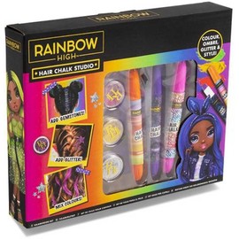 The Fancy Dress® Rainbow High-Multicolor Hair Chalk Set Non-Toxic Temporary Hair Color Easy Washable Soft Hair Dyes For Women’s And Girls