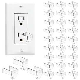 30PCS 3 Plugs Snug for Loose Outlets & Plug Snug Outlet Insert Tightener for Plugs Keep Falling Out of Outlet, Plug Tightener Clips for Outlets Won't Cut Off Electricity or Easily Fall Out