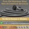 FangFarm Flexible Metal Garden Hose: 150ft Stainless Steel Water Hose