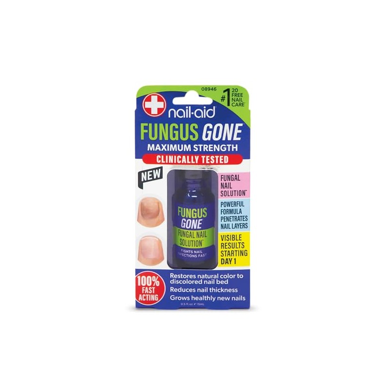 Nail-Aid - Fungus Gone - Maximum Strength, Fungal Nail Solution,