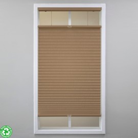 Eclipse Light-Filtering Top Down Bottom Up Cellular Shades - Cordless Window Covering for Home or Office, Energy-Saving Light Filtering Shades, Easy Lift System - Latte, 53.5 W x 72 L