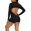 KIWI RATA Long Sleeve Jumpsuits for Women One Piece Bodysuit
