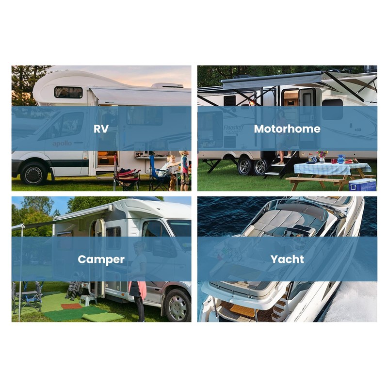 Leapiture 4 Pcs 4in RV Ceiling Domelight, DC 12V RV