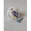 Blue Heron Birds Ceramic Dresser Drawer Pulls Cabinet Knobs