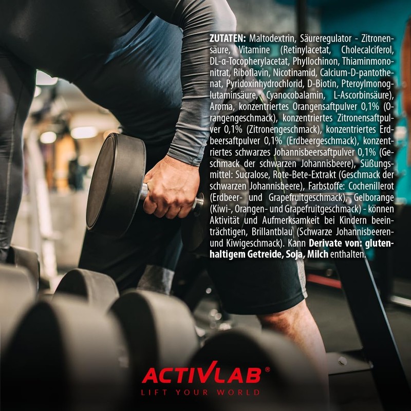 Activlab CARBOMAX 1000g, Kohlenhydrat mit Vitaminen, Energie und Glykogenauffüllung, für