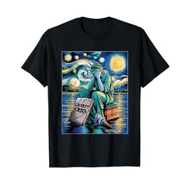 Funny Statue of Liberty Cries, Van Gogh Starry Night US Cry T-Shirt