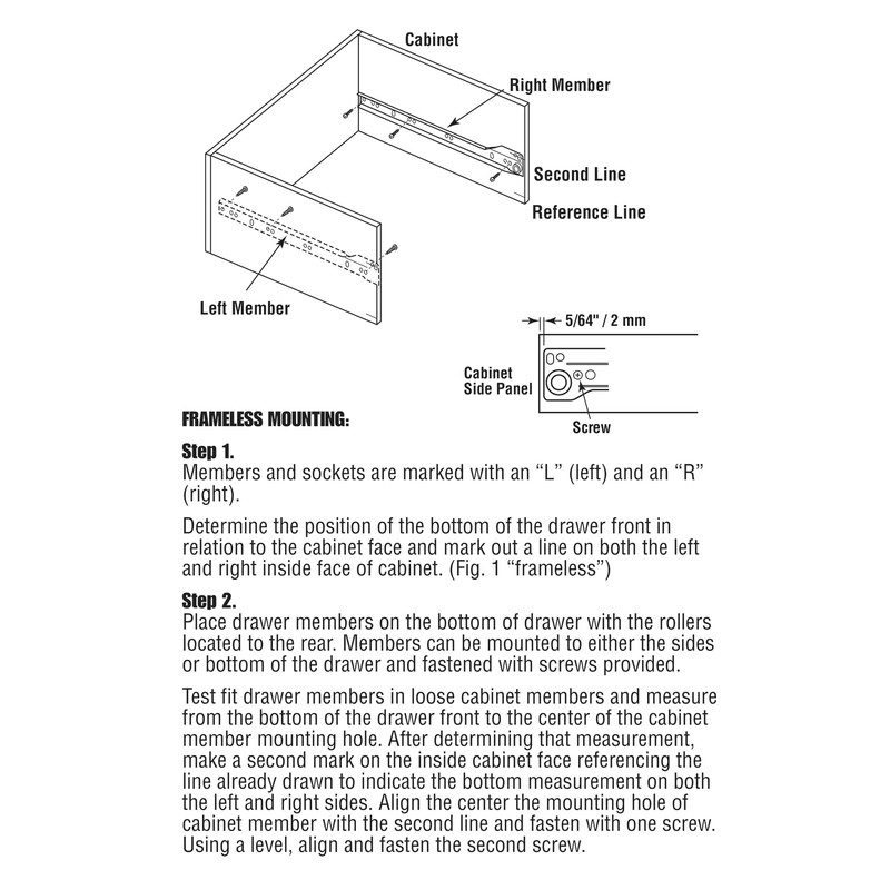 Prime-Line MP7211 Drawer Slide Kit – Replace Drawer Track Hardware