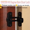 ZEECER 4 Packungen 90-Grad-Klappschloss, schützt die Privatsphäre, Türriegel für Scheune,