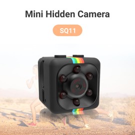 Portable SQ11 Mini Camera, NightSecurity Camera with 1080P, Offers 160 Degree Wide View, Ideal for Home, Office Monitoring