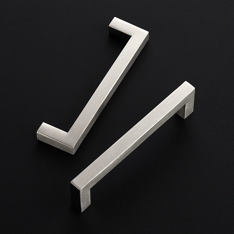 Ravinte 20 Pack Cabinet Handles Square Cabinets Cupboard Handles Brushed