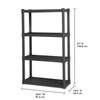 Sterilite 4 Shelf Unit, Heavy Duty and Easy to Assemble