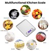 Digital Kitchen Scales, 10kg/22lb Electronic Cooking Scales, USB Stainless Steel