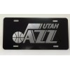 BLVD Utah Jazz Logo Car Tag Diamond Etched on Black