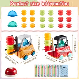 SPHERETRON Engineer Forklift Transport Game Forklift Transport Game Forklift Toy Kids Engineering Truck Forklift Toy Forklift Stackable Toy for Children, Gift