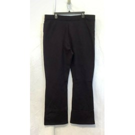 Seek No Further Womens,  Fruit of the Loom Flat Brilliant Black Bootcut Pant 2XL