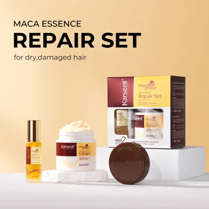 Karseell Repara Tratamiento Capilar Colágenoaceite Kit 2en1