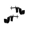 Black Tap Bracket - No Drill Curtain Rod Bracket 1"