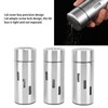 3Pcs Salt and Pepper Shakers Set Stainless Steel 3 Sizes