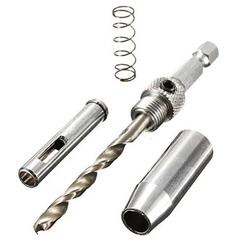 Drill Bit for Centering, Hinges, Mounting Centers, Woodworking, Countersunk Screws,