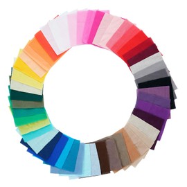 100 Pcs Cotton Fabric Square 10cmx10cm Solid Colors Plain Cotton Fabric for DIY Crafts Sewing