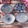 BOSILI Porcelain Dinner Plate Set of 4 Large Japanese Plates