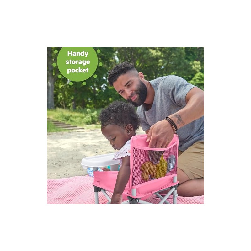 Bright Starts Pop 'N Sit Portable Booster, Indoor/Outdoor Use, Floor