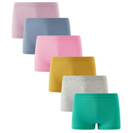 Boboking Soft Solid Color Girls Boyshorts Girls Underwear Toddler Undies 12years Yellow