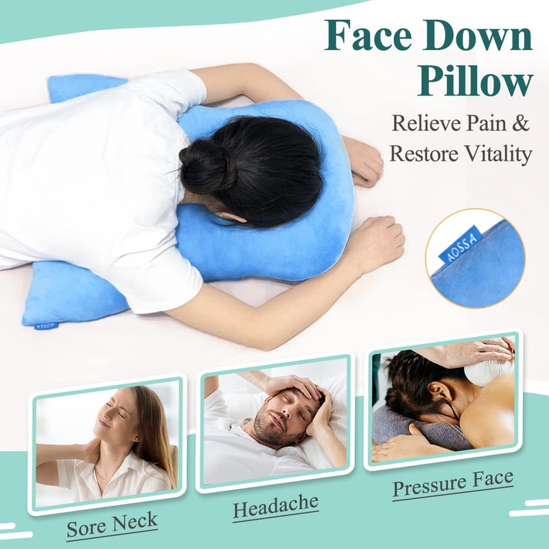 Mybow Face Down Pillow After Eye Surgery for Sleeping Prone