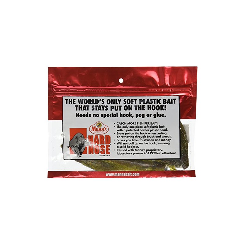 Manns Hard Nose Jerkbait 6", Watermelon Red
