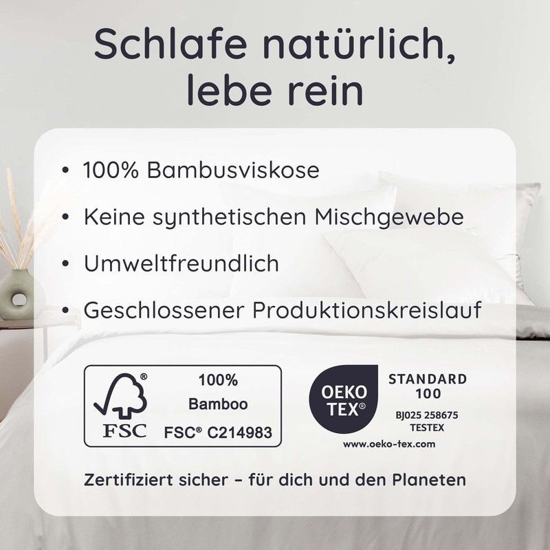Bambaw fitted sheet, 90 x 190 cm, bamboo, 35 cm