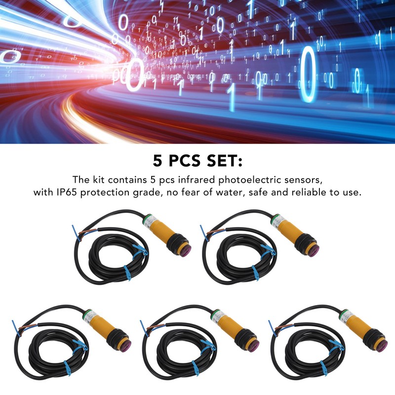 5 Pcs Infrared Photoelectric Switch Normally Open 10 To 30cm