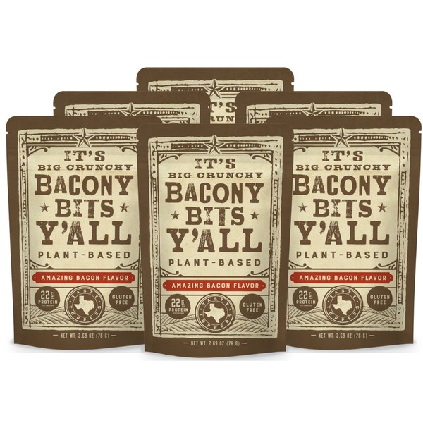 All Y'alls Foods Vegan Bacon Bits - Big and Crunchy