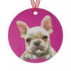 Generic French Bulldog 'Bouvier' Christmas Tree Metal Ornaments