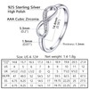 Prosilver Stackable Rings for Women Silver Infinity Rings Wedding Jewellery
