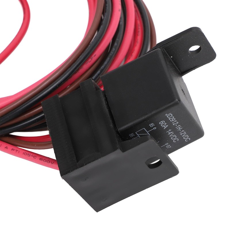Electric Fan Thermostat Control Relay Cable Set, Adjustable Stainless Steel