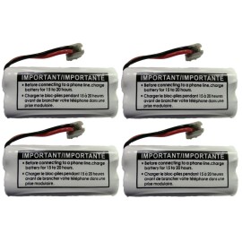 Uniden Battery BT-1021 BT1021 BT-1025 BT1025 BT-1008 BT1008 BT-1016 BT1016 - 4-Pack