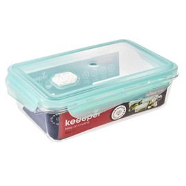 keeeper Click Lock Food Storage Container 22.5 x 13.5 x 6.5 cm 1 Litre Tina Tritan Aquamarine