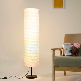 TOVINANNA Lamp Shades for Floor Lamps, Standing Lamp Shade Paper Floor Lamp Shade,Japanese Style Rice Paper Lamp Protector Replacement for Hotel