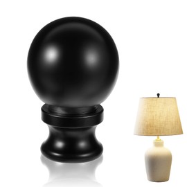 1-1/2 Inch Lamp Finial Oil Rubbed Black Ball Knob Lamp Shade Lighting Lamp Finials Finial Lamp Shades Finials Cap Knob Lamp Decoration for Lamp Harp Holder Table Lamps Lamp Topper Knob