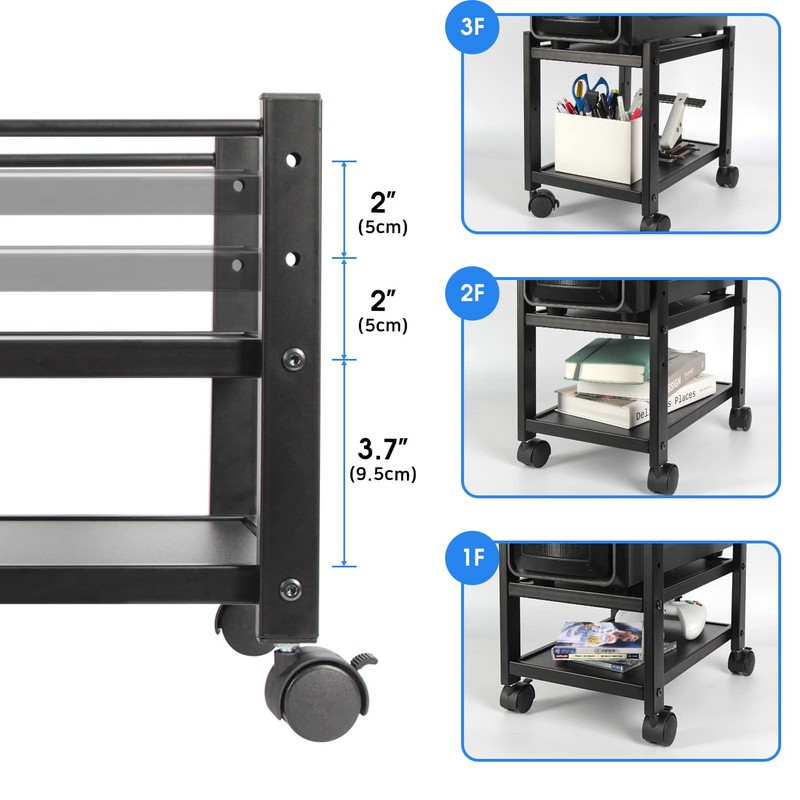 J JACKCUBE DESIGN 2 Tier Computer Tower Stand for Desktop