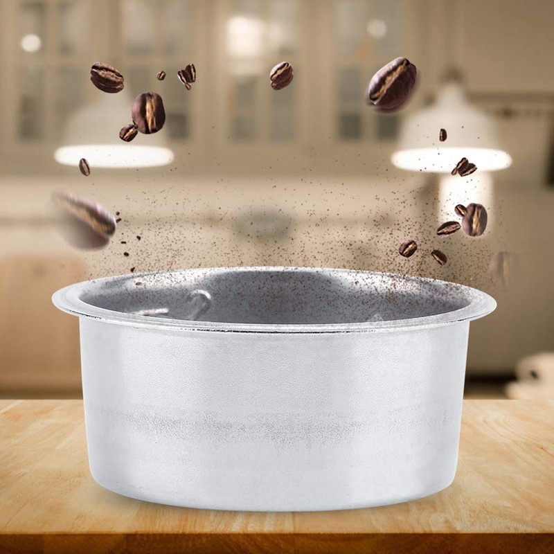 Eujgoov Stainless Steel Coffee Filter, 51 mm Pressureless Filter Basket,