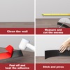 Frantie Flexible Vinyl Baseboard Trim, 4 Inch Peel and Stick