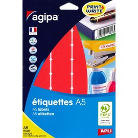 agipa 114343 multius. Labels Red 24 x 33.5 mm Rounded Corners, p. 10 pl. A5