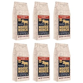 Moose Munch Gourmet Ground Coffee by Harry & David, 6/12 oz bags (Maple Brown Sugar)