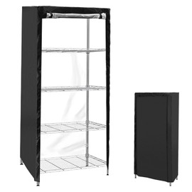 MABCIRY Shelf Cover, Waterproof Storage Shelving Unit Cover, Dustproof Wire Rack Covers with Zipper for Keeping Rack Clean, Indoor Wire Rack Dust Cover, Fits Racks 36" L X 18''w X 72''h