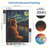 Jawecci Diamond Painting Adults, 5D Kitty Diamond Painting Pictures Adults