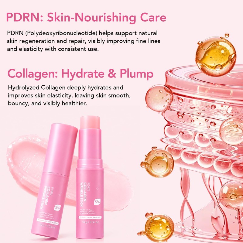 PDRN Pink Collagen Volume Multi Balm Stick, Volufiline Collagen Stick