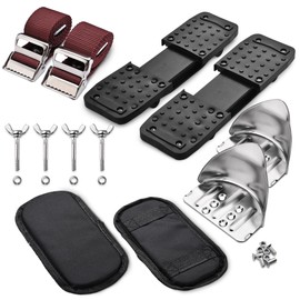 Yescom Stilts Sole Replacement Kit Bundle with Leg Band Straps,Heel Bracket and Wing Bolt Kit