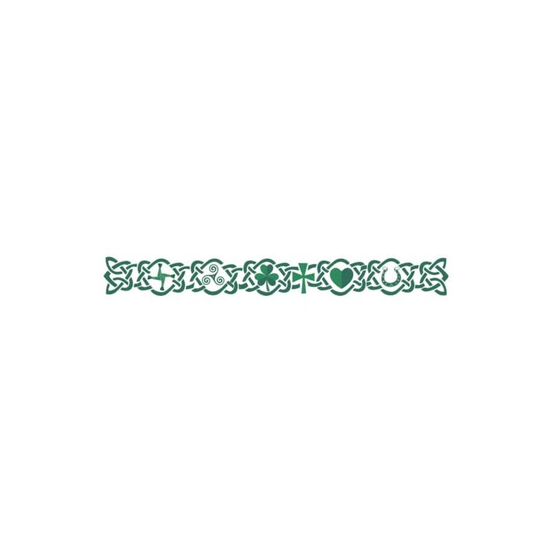 Ireland Armband Temporary Tattoo Waterproof Irish shamrock cross lucky heart